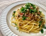 鯖缶とレンコンのペペロンチーノ作り方4写真