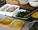 卵とほうれん草のサンドイッチ作り方4写真