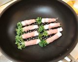 【簡単おつまみ】かいわれの豚肉巻き作り方3写真