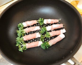 【簡単おつまみ】かいわれの豚肉巻き作り方3写真