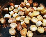 お麩➕コーンスープde作るコーン太郎作り方4写真
