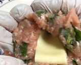 揚げない！簡単大葉とチーズのつくねカツ作り方2写真