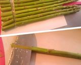 『春キャベツとアスパラのスタミナ炒め』作り方1写真