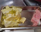 春キャベツとベーコンのペペロンチーノ作り方2写真