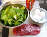 牛肉と青梗菜のオイスターソース炒め作り方1写真