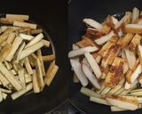 ひら天と新牛蒡と水菜の煮物作り方4写真