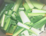 定番の小松菜と薄揚げの炊いたん作り方6写真