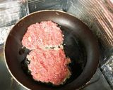 肉バーガー〜自家製サウザンドレッシング♪作り方3写真
