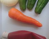 ナポリタン風野菜炒め作り方1写真