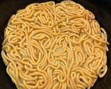 豚ロースと小松菜のからしあんかけ焼きそば作り方3写真