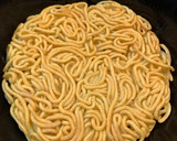 豚ロースと小松菜のからしあんかけ焼きそば作り方3写真