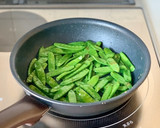 下茹で不要【かに玉と絹さやの炒め物】作り方4写真