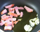 新玉ねぎとベーコンと桜えびのスパゲティー作り方2写真