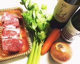 ワインに合う!牛肉の北海道赤ワイン煮込み作り方1写真