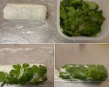 横浜発♡豚そぼろの餅米パクチー巻き作り方6写真