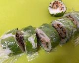 横浜発♡豚そぼろの餅米パクチー巻き作り方8写真