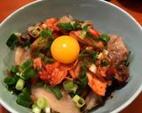 基本の豚丼〜キムチトッピング〜作り方4写真