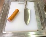 コンビニフランクフルトの卵巻き作り方1写真