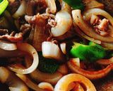 ご飯止まらんーっ❤️新玉牛肉こってり炒め作り方5写真