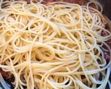 きのことチーズのミートソースパスタ　作り方4写真