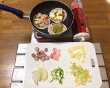 ピザ　簡単　餃子の皮　フライパン作り方3写真