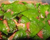 マグロのニンニク漬け大葉巻き作り方3写真