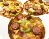 ピザ　簡単　餃子の皮　フライパン作り方6写真
