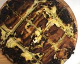 ジャンボお好み焼き　関西風特大モダン焼き作り方13写真