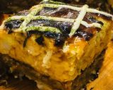 ジャンボお好み焼き　関西風特大モダン焼き作り方15写真