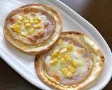 餃子の皮で簡単マヨコーンピザ作り方4写真