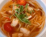 レンジで、蒸し麺で、トムヤムガイヌードル作り方4写真