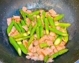 絶対美味い！アスパラとベーコンのパスタ！作り方3写真