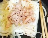 【時短レシピ】ツナと玉ねぎの焼きうどん作り方5写真