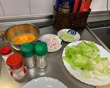 豚薄切り肉たっぷりのレタスチャーハン作り方1写真
