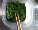 絹さやエンドウの大量消費　中華タレ漬け作り方6写真