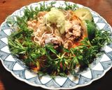 SDGs鯖水煮缶と春人参＆人参の葉の素麺作り方4写真