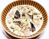 椎茸・しめじ・エリンギとハムのクリーム煮作り方9写真