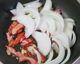 新玉ねぎとベーコンと桜えびのスパゲティー作り方6写真