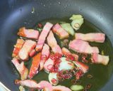 新玉ねぎとベーコンと桜えびのスパゲティー作り方5写真
