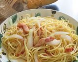 新玉ねぎとベーコンと桜えびのスパゲティー作り方10写真