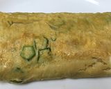 オクラ入り厚焼き卵作り方4写真