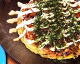 ヘルシー★長芋山芋オンリーお好み焼き作り方7写真