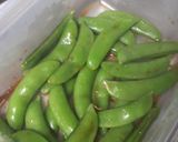 スナップエンドウに青ばんカレー風味作り方3写真