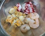 魚介ときゅうりの梅肉和え作り方3写真