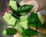 魚介ときゅうりの梅肉和え作り方4写真