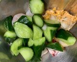 魚介ときゅうりの梅肉和え作り方5写真