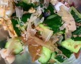 魚介ときゅうりの梅肉和え作り方6写真