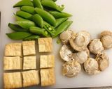 スナップエンドウと厚揚げの中華炒め作り方1写真