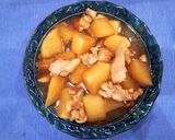 簡単！鶏もも肉とダイコンの煮物作り方10写真