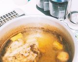 お家で博多の味☆水炊きのスープ＆鶏団子作り方1写真